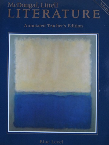 (image for) ML Literature 10 Blue Level ATE Volume 1 (TE)(P) by Foote,
