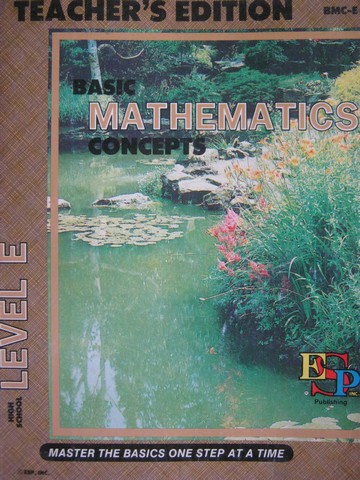 (image for) Basic Mathematics Concepts Level E TE (TE)(P) by Crompton