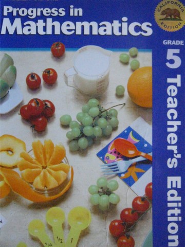 (image for) Progress in Mathematics 5 TE (CA)(TE)(Spiral) by McDonnell,