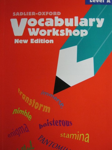 (image for) Vocabulary Workshop Level A New Edition (P) by Jerome Shostak
