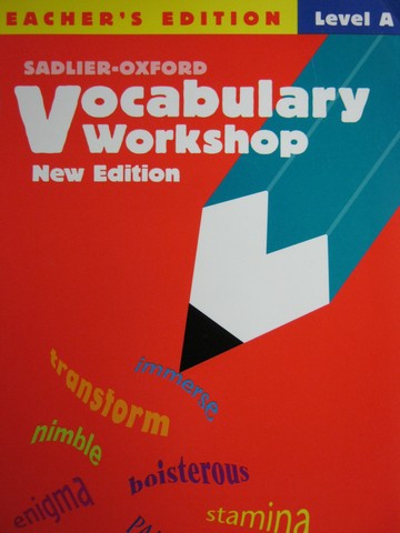 (image for) Vocabulary Workshop Level A New Edition TE (TE)(P) by Shostak