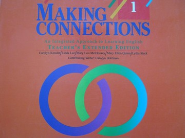 (image for) Making Connections 1 TEE (TE)(P) by Kessler, Lee, McCloskey,