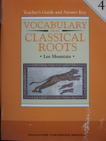 (image for) Vocabulary from Classical Roots 4 TG & Answer Key (TE)(P)