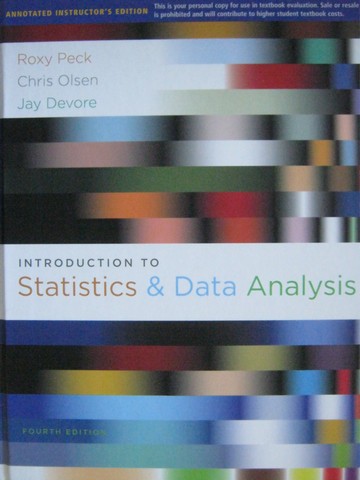 (image for) Introduction to Statistics & Data Analysis 4e AIE (TE)(H)