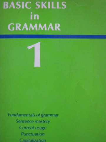 (image for) Basic Skills in Grammar 1 Revised Edition (P) by Ralph K Alger