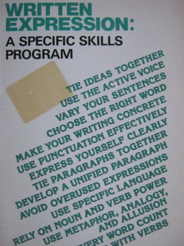 (image for) Written Expression: A Specific Skills Program Green Book (P)
