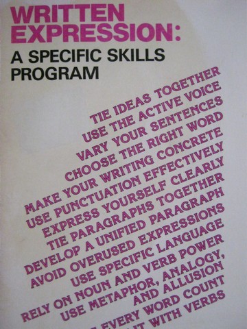 (image for) Written Expression: A Specific Skills Program Purple Book (P)