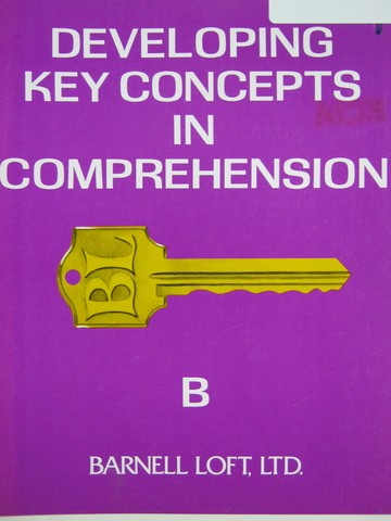 (image for) Developing Key Concepts in Comprehension B (P) by Richard Boning