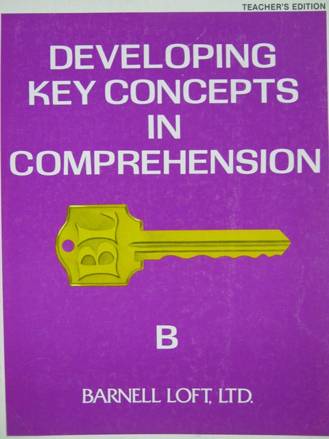 (image for) Developing Key Concepts in Comprehension B TE (TE)(P) by Boning