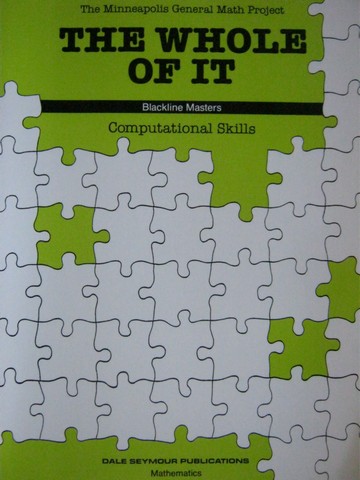 (image for) Whole of It Computational Skills BLM (P) by Katzman & McClees