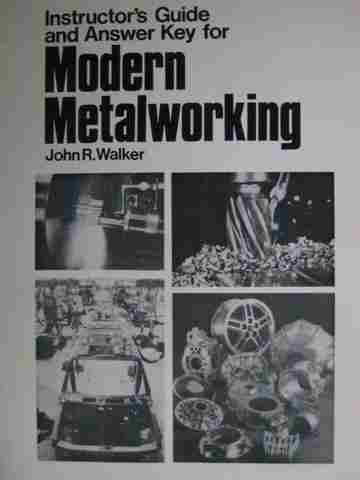 (image for) Modern Metalworking Instructor's Guide & Answer Key (P)