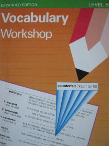 (image for) Vocabulary Workshop Expanded Edition Level B (P) by Shostak