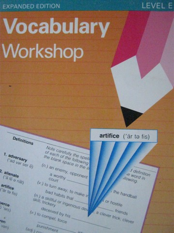 (image for) Vocabulary Workshop Expanded Edition Level E (P) by Shostak
