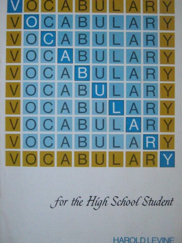 (image for) Vocabulary for the High School Student (P) by Harold Levine