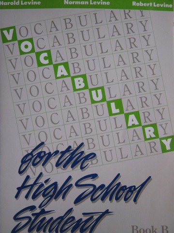 (image for) Vocabulary for the High School Student Book B (P) by Levine,