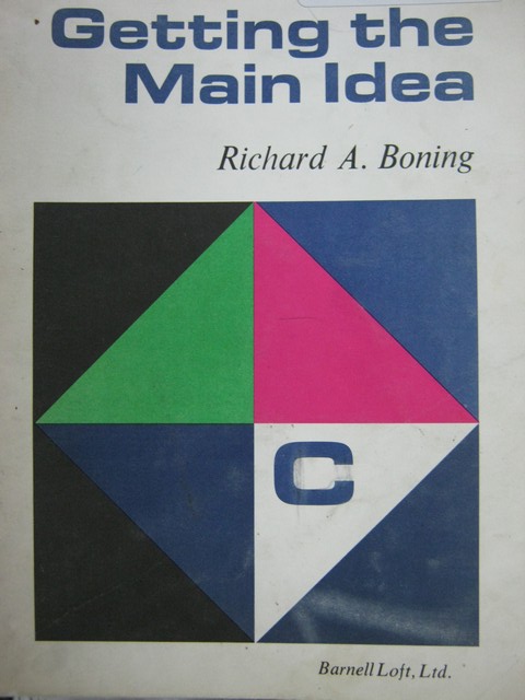 (image for) Specific Skill Series Getting the Main Idea Book C (P) by Boning