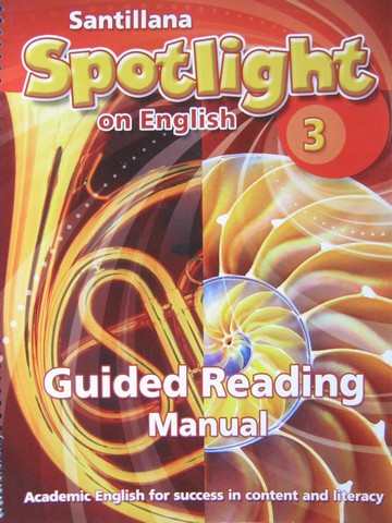 (image for) Spotlight on English 3 Guided Reading Manual (Spiral)