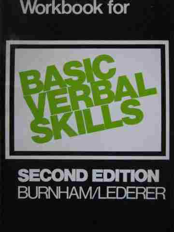 (image for) Basic Verbal Skills 2nd Edition Workbook (P) by Burnham,