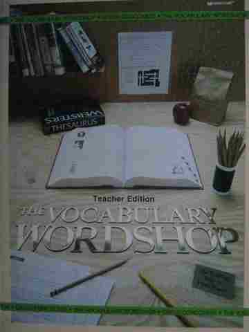 (image for) Vocabulary Workshop Green Concourse TE (TE)(H) by DeMouth