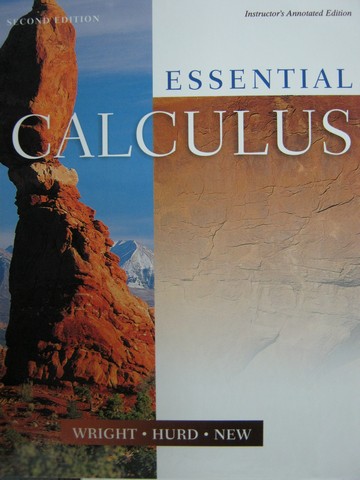 Essential Calculus 2e IAE (TE)(H) by Wright, Hurd, & New (image for) Essential Calculus 2e IAE (TE)(H) by Wright, Hurd, & New