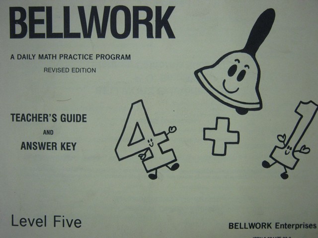 (image for) Bellwork Math 5 Revised Edition TG & Answer Key (TE)(P)