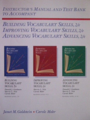 (image for) Building Vocabulary Skills 2nd Edition IM & Test Bank (TE)(P)