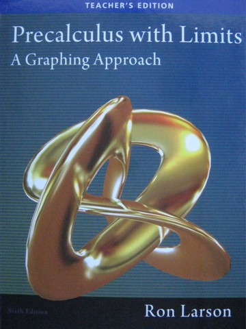 (image for) Precalculus with Limits 6th Edition TE (TE)(H) by Larson & Falvo