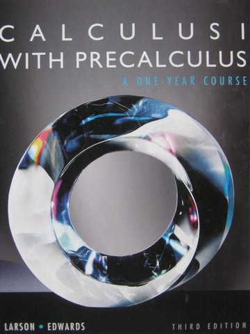 (image for) Calculus 1 with Precalculus 3rd Edition (H) by Larson & Edwards