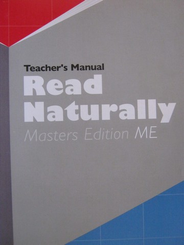 (image for) Read Naturally ME Teacher's Manual (TE)(P)