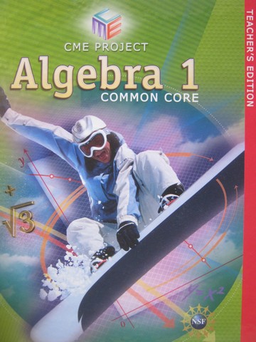 (image for) CME Project Algebra 1 Common Core TE (TE)(H) by Cuoco,