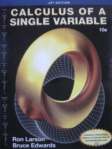 (image for) Calculus of a Single Variable 10th Edition AP Edition (H) by Larson & Edwards