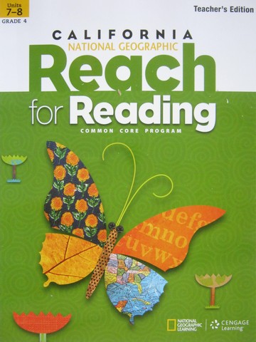(image for) Reach for Reading 4 TE Units 7-8 (CA)(TE)(Spiral) by Frey,
