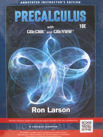 (image for) Precalculus 10th Edition AIE (TE)(H) by Ron Larson & David Falvo