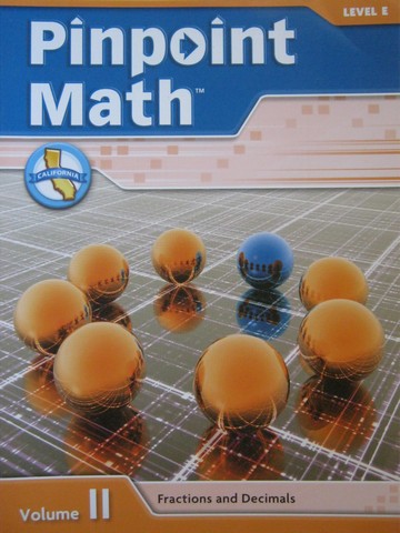 (image for) Pinpoint Math E Volume II Student Booklet (CA)(P)