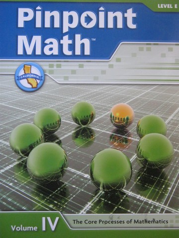 (image for) Pinpoint Math E Volume IV Student Booklet (CA)(P)