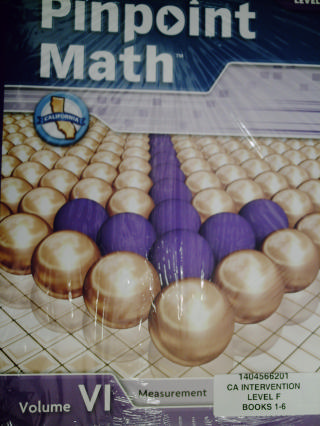 (image for) Pinpoint Math F Volumes I-VI Student Booklets Pack (CA)(Pk)