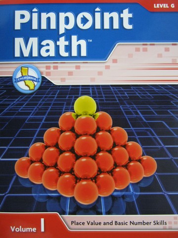 (image for) Pinpoint Math G Volume I Student Booklet (CA)(P)