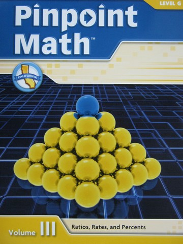 (image for) Pinpoint Math G Volume III Student Booklet (CA)(P)