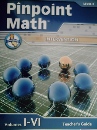 (image for) Pinpoint Math E California TG (CA)(TE)(Spiral)