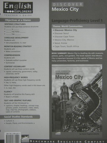 (image for) English Explorers Discover Mexico City TG (TE)(P)