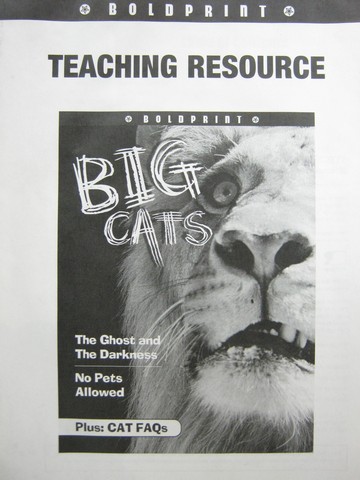 Boldprint Big Cats Teaching Resource (TE)(P) by Jack Booth (image for) Boldprint Big Cats Teaching Resource (TE)(P) by Jack Booth