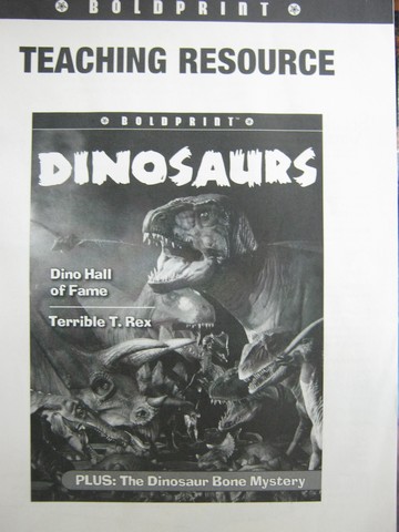 (image for) Boldprint Dinosaurs Teaching Resource (TE)(P) by Siegel