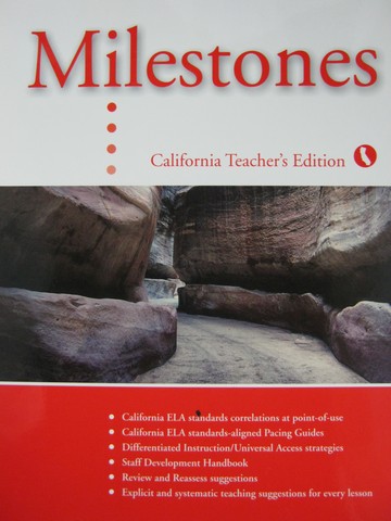 (image for) Milestones B California TE (CA)(TE)(Spiral) by Anderson,