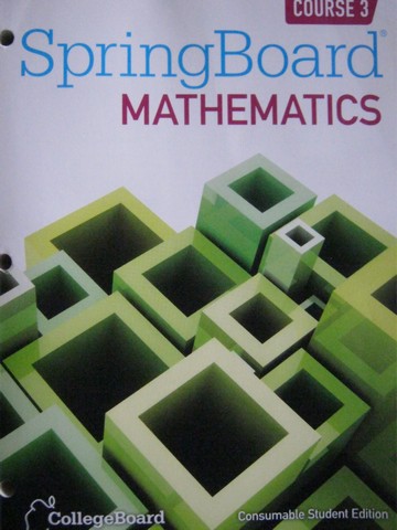 (image for) SpringBoard Mathematics Course 3 (P) by Barnett, Dimacali,