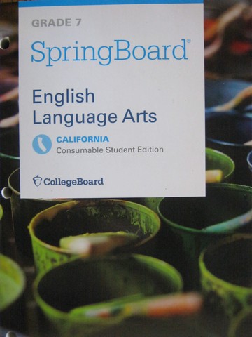 (image for) SpringBoard English Language Arts 7 (CA)(P) by Bishop, Crisp,