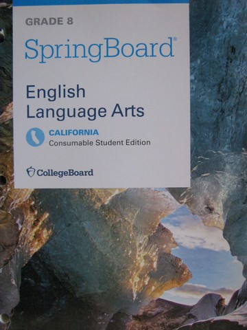 (image for) SpringBoard English Language Arts 8 (CA)(P) by Bishop, Crisp,
