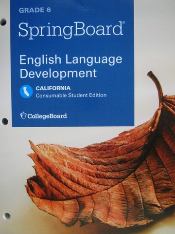 (image for) SpringBoard English Language Development 6 (CA)(P) by O'Dea,
