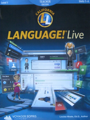 (image for) Language! Live Level 1 Units 1-6 TE (CA)(TE)(Spiral) by Moats
