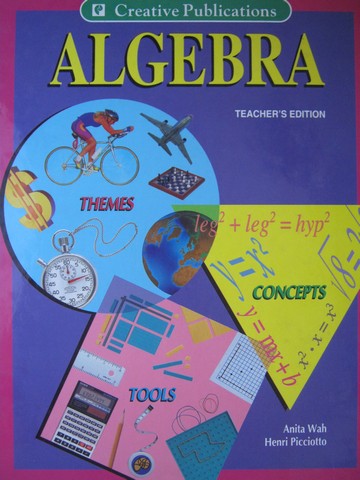 (image for) Algebra Themes Concepts Tools TE (TE)(Spiral) by Wah & Picciotto