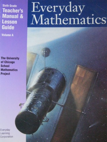 (image for) UCSMP Everyday Mathematics 6 TE Volume A (TE)(Spiral) by Bell,